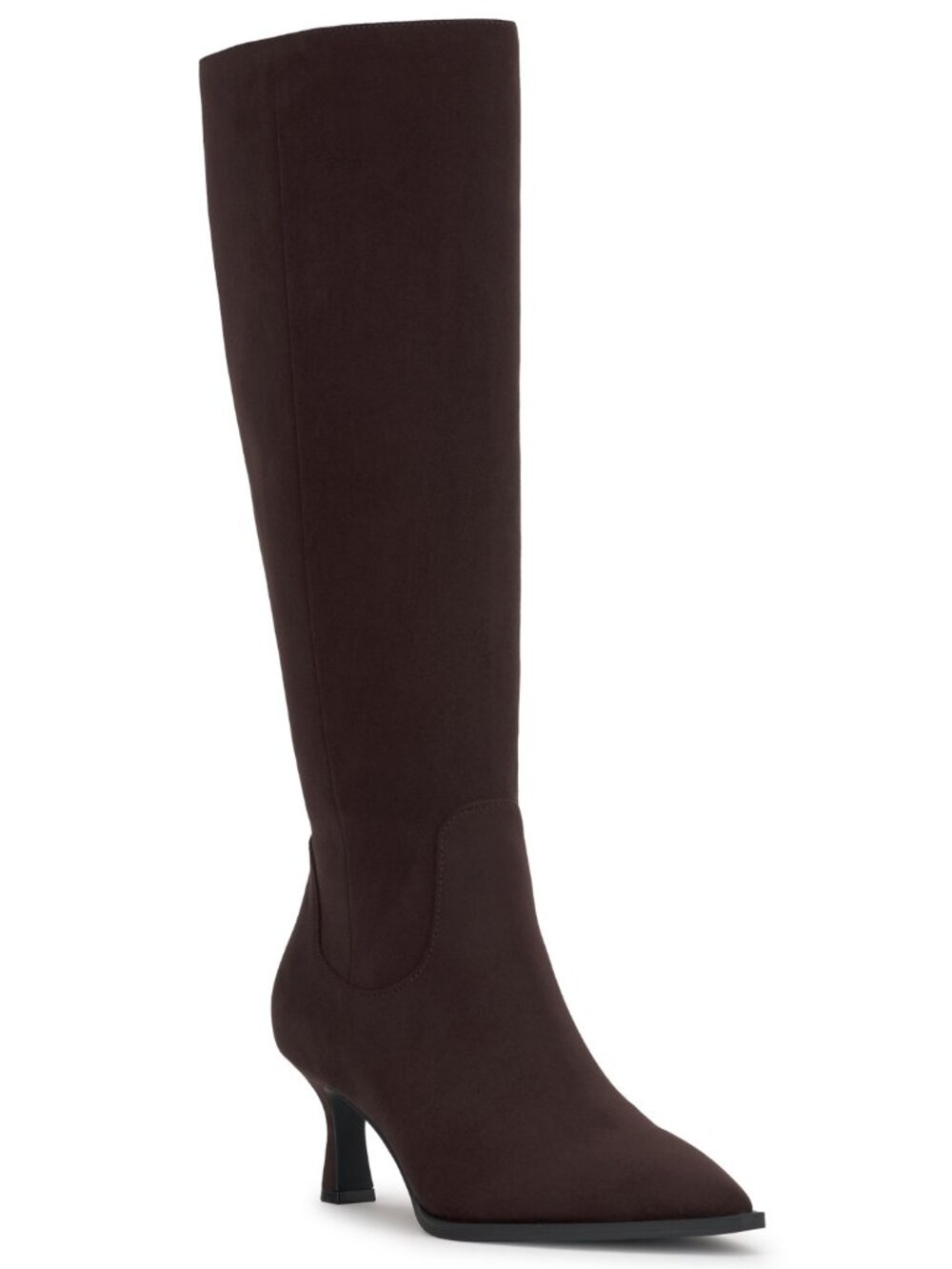 INC Bryana Wide Calf Pointed Toe Knee High Boots Truffle Size 7 M NWT